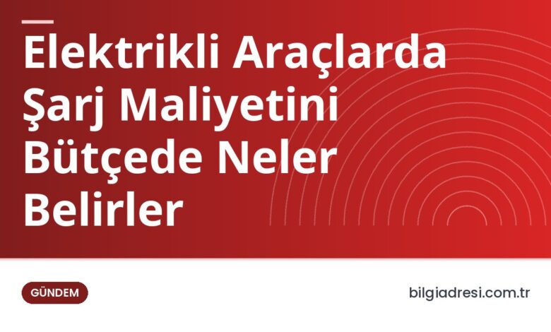 Elektrikli Araçlarda Şarj Maliyetini Bütçede Neler Belirler Elektrikli Araçlarda Şarj Maliyetini Bütçede Neler Belirler